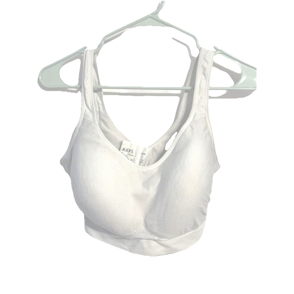 White‎ Wireless Seamless Bra XXL Light Support Comfort Stretch